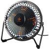 Deltaco Gaming USB Desk Fan With Clock, Displays Hours, Minutes and Seconds, Black Deltaco Gaming USB Desk Fan With Clock, Displays Hours, Minutes and Seconds, Black