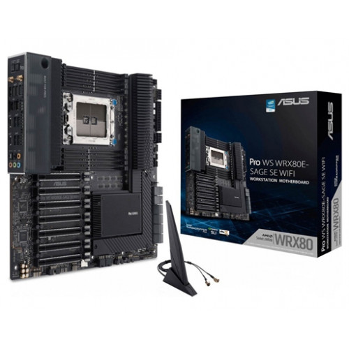 ASUS Pro WS WRX80E-SAGE SE WIFI AMD SATA 6Gb/s Extended ASUS Pro WS WRX80E-SAGE SE WIFI AMD SATA 6Gb/s Extended