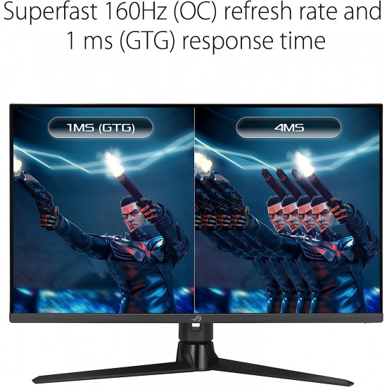 شاشة العاب اسوس روج ستريكس ASUS ROG STRIX | بدقة (3840 × 2160) 4K UHD | مقاس 32 انش | لوحة  IPS | استجابة 1 مللي ثانية | معدل تحديث 160 هرتز | طراز XG32UQ