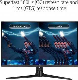 شاشة العاب اسوس روج ستريكس ASUS ROG STRIX | بدقة (3840 × 2160) 4K UHD | مقاس 32 انش | لوحة  IPS | استجابة 1 مللي ثانية | معدل تحديث 160 هرتز | طراز XG32UQ
