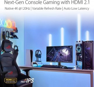 شاشة العاب اسوس روج ستريكس ASUS ROG STRIX | بدقة (3840 × 2160) 4K UHD | مقاس 32 انش | لوحة  IPS | استجابة 1 مللي ثانية | معدل تحديث 160 هرتز | طراز XG32UQ