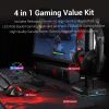 Redragon S101 Wired RGB Backlit Gaming Keyboard and Mouse, Gaming Mouse Pad Redragon S101 Wired RGB Backlit Gaming Keyboard and Mouse, Gaming Mouse Pad