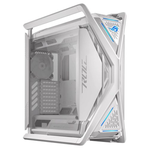 صندوق كمبيوتر العاب  ASUS ROG Hyperion | حجم كبير | يدعم E-ATX | تصميم شبكي | أضواء RGB | ابيض | طراز ROG Hyperion GR701