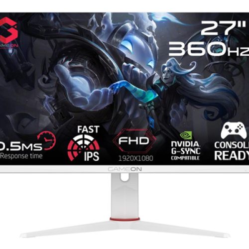 شاشة العاب جيم اون GAMEON Arctic Pro Series | بدقة FHD (1920×1080) | مقاس 27 انش | من جيم اون GAMEON | لوحة IPS | تدعم PS5 | استجابة 1 مللي ثانية | معدل تحديث 360 هرتز | طراز GOA27FHD360IPS شاشة العاب جيم اون GAMEON Arctic Pro Series | بدقة FHD (1920×1080) | مقاس 27 انش | من جيم اون GAMEON | لوحة IPS | تدعم PS5 | استجابة 1 مللي ثانية | معدل تحديث 360 هرتز | طراز GOA27FHD360IPS