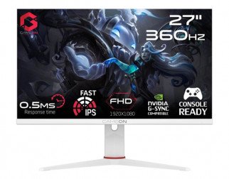 شاشة العاب جيم اون GAMEON Arctic Pro Series | بدقة FHD (1920×1080) | مقاس 27 انش | من جيم اون GAMEON | لوحة IPS | تدعم PS5 | استجابة 1 مللي ثانية | معدل تحديث 360 هرتز | طراز GOA27FHD360IPS
