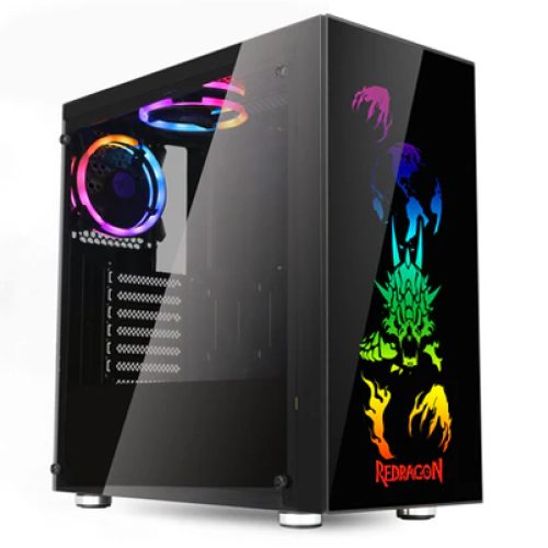 صندوق كمبيوتر العاب Redragon Steeljaw | حجم متوسط | يدعم ATX | من شركة Redragon | اسود | طراز Redragon Steeljaw GC-608 صندوق كمبيوتر العاب Redragon Steeljaw | حجم متوسط | يدعم ATX | من شركة Redragon | اسود | طراز Redragon Steeljaw GC-608