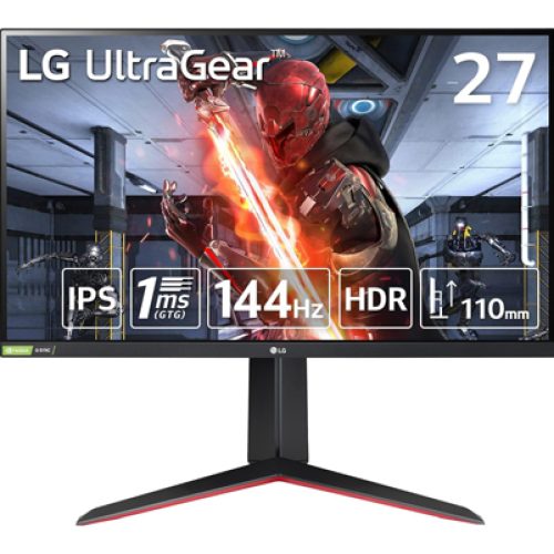 LG 27GN65R-B UltraGear Gaming Monitor, 27 inch, Full HD, IPS, 144Hz, 1 ms (GTG), G-SYNC Compatible LG 27GN65R-B UltraGear Gaming Monitor, 27 inch, Full HD, IPS, 144Hz, 1 ms (GTG), G-SYNC Compatible