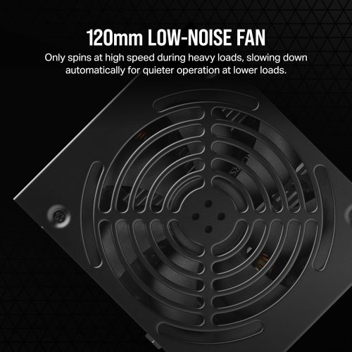 CORSAIR CX650 80 PLUS Bronze Non Modular Low-Noise ATX 650 Watt Power Supply - UK - Black