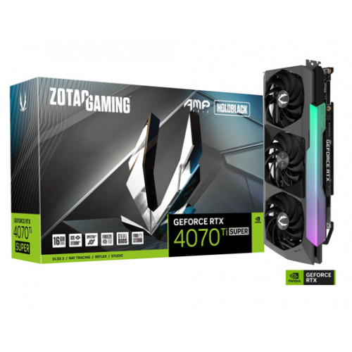 ZOTAC GAMING GeForce RTX 4070 Ti SUPER AMP HOLO 16GB GDDR6X ZOTAC GAMING GeForce RTX 4070 Ti SUPER AMP HOLO 16GB GDDR6X