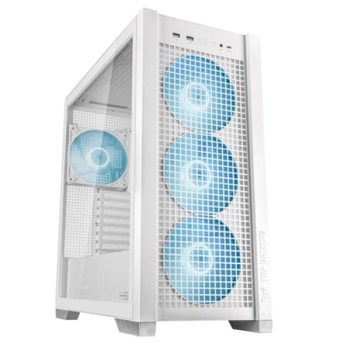 صندوق كمبيوتر العاب  TUF GT302 TG | حجم متوسط | يدعم ATX | من شركة ARGB | Asus | ابيض | طراز TUF GT302 TG 