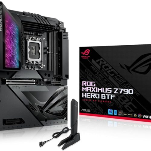 لوحة أم أسوس روج ماكسيموس ROG MAXIMUS Z790 HERO BTF للألعاب بمقبس Intel LGA1700 لوحة أم أسوس روج ماكسيموس ROG MAXIMUS Z790 HERO BTF للألعاب بمقبس Intel LGA1700
