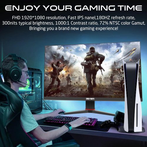 شاشة العاب جيم اون GAMEON | بدقة FHD (1920×1080) | مقاس 27 انش | من جيم اون GAMEON | لوحة IPS | استجابة 1 مللي ثانية | معدل تحديث 180 هرتز | طراز COD27FHD180IPS شاشة العاب جيم اون GAMEON | بدقة FHD (1920×1080) | مقاس 27 انش | من جيم اون GAMEON | لوحة IPS | استجابة 1 مللي ثانية | معدل تحديث 180 هرتز | طراز COD27FHD180IPS