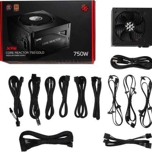 ADATA XPG CORE REACTOR CREACTOR750G-BKCGB 750W is a modular, 80 Plus Gold power supply ADATA XPG CORE REACTOR CREACTOR750G-BKCGB 750W is a modular, 80 Plus Gold power supply