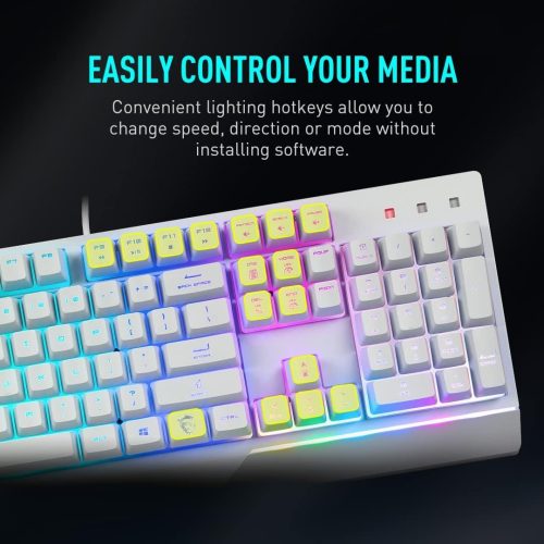 MSI Vigor GK30 Gaming Keyboard and Mouse Combo RGB White AR MSI Vigor GK30 Gaming Keyboard and Mouse Combo RGB White AR