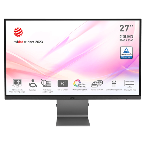 شاشة MSI Modern | بدقة 4K UHD (3840x2160) | مقاس 27 انش | من شركة ام اس أي MSI | لوح IPS | استجابة 4 مللي ثانية | معدل تحديث 60 هرتز | طراز MD271UL شاشة MSI Modern | بدقة 4K UHD (3840x2160) | مقاس 27 انش | من شركة ام اس أي MSI | لوح IPS | استجابة 4 مللي ثانية | معدل تحديث 60 هرتز | طراز MD271UL
