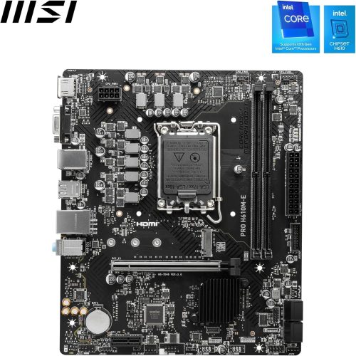 لوحة أم إم إس آي برو H610M-E إنتل | DDR5 لوحة أم إم إس آي برو H610M-E إنتل | DDR5