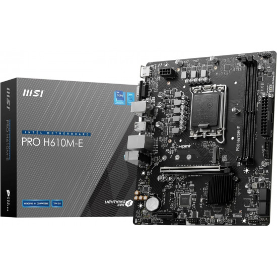 لوحة أم إم إس آي برو H610M-E إنتل | DDR5