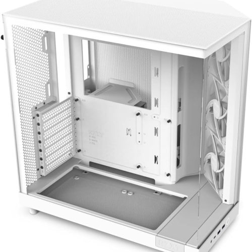صندوق كمبيوتر العاب H6 Flow Tempered Glass | حجم متوسط | يدعم ATX | من شركة NZXT | ابيض | طراز H6 Flow Tempered Glass صندوق كمبيوتر العاب H6 Flow Tempered Glass | حجم متوسط | يدعم ATX | من شركة NZXT | ابيض | طراز H6 Flow Tempered Glass