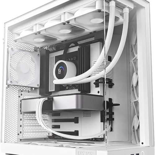صندوق كمبيوتر العاب H6 Flow Tempered Glass | حجم متوسط | يدعم ATX | من شركة NZXT | ابيض | طراز H6 Flow Tempered Glass صندوق كمبيوتر العاب H6 Flow Tempered Glass | حجم متوسط | يدعم ATX | من شركة NZXT | ابيض | طراز H6 Flow Tempered Glass
