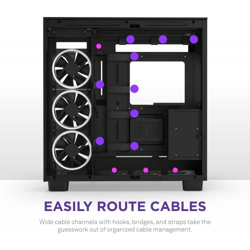 صندوق كمبيوتر العاب H9 Elite RGB | حجم متوسط | يدعم ATX | من شركة NZXT | اسود | طراز H9 Elite صندوق كمبيوتر العاب H9 Elite RGB | حجم متوسط | يدعم ATX | من شركة NZXT | اسود | طراز H9 Elite