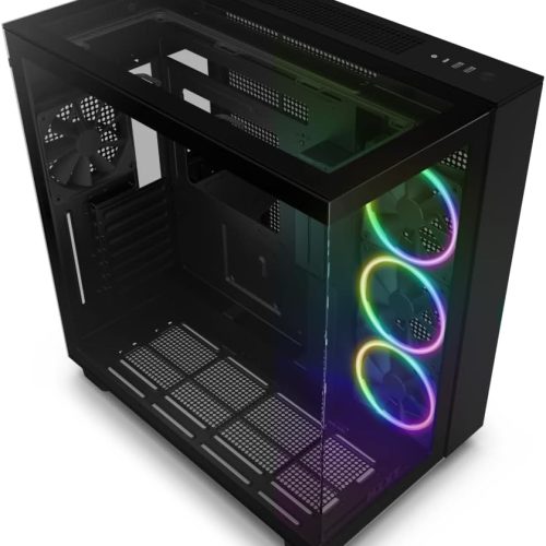 صندوق كمبيوتر العاب H9 Elite RGB | حجم متوسط | يدعم ATX | من شركة NZXT | اسود | طراز H9 Elite صندوق كمبيوتر العاب H9 Elite RGB | حجم متوسط | يدعم ATX | من شركة NZXT | اسود | طراز H9 Elite