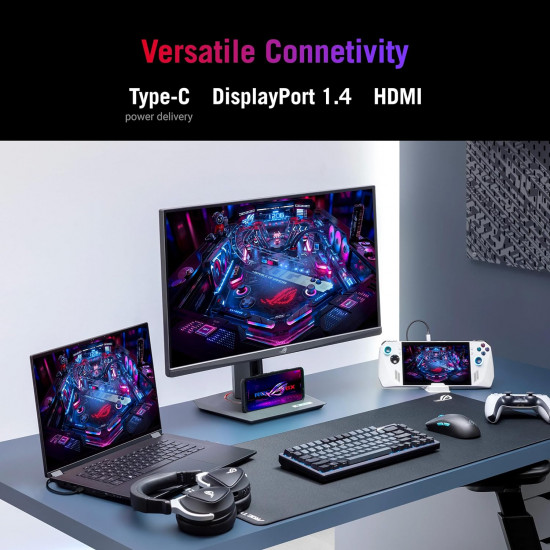 شاشة العاب أسوس روج ستريكس ASUS ROG Strix | بدقة (2560x1440) | مقاس 27 انش | من اسوس Asus | لوحة  IPS| استجابة  1مللي ثانية | معدل تحديث 180 هرتز |  طراز XG27ACS