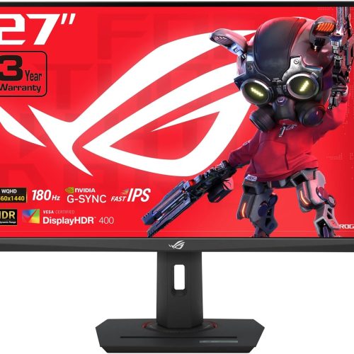 شاشة العاب أسوس روج ستريكس ASUS ROG Strix | بدقة (2560x1440) | مقاس 27 انش | من اسوس Asus | لوحة IPS| استجابة 1مللي ثانية | معدل تحديث 180 هرتز | طراز XG27ACS شاشة العاب أسوس روج ستريكس ASUS ROG Strix | بدقة (2560x1440) | مقاس 27 انش | من اسوس Asus | لوحة IPS| استجابة 1مللي ثانية | معدل تحديث 180 هرتز | طراز XG27ACS
