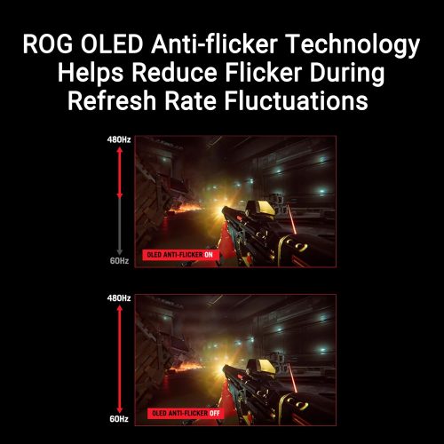 شاشة العاب أسوس روج سويفت Asus ROG Swift | بدقة QHD (2560x1440) | مقاس 27 انش | تقنية WOLED | من اسوس Asus | تقنية AMD فري سينك | استجابة 0.03 مللي ثانية | معدل تحديث 480 هرتز | طراز PG27AQDP شاشة العاب أسوس روج سويفت Asus ROG Swift | بدقة QHD (2560x1440) | مقاس 27 انش | تقنية WOLED | من اسوس Asus | تقنية AMD فري سينك | استجابة 0.03 مللي ثانية | معدل تحديث 480 هرتز | طراز PG27AQDP