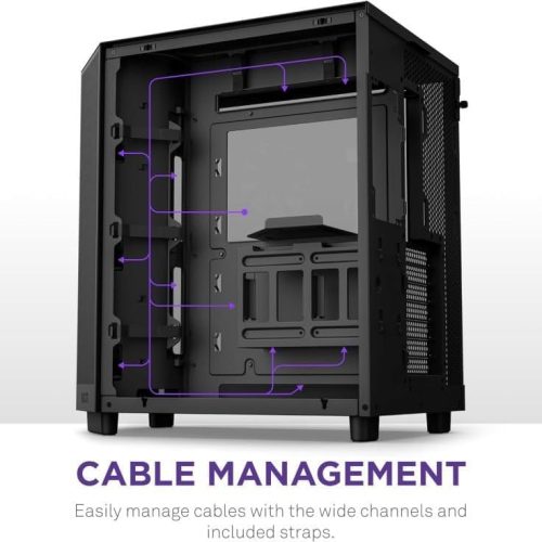 NZXT H6 FLOW BLACK RGB CASE NZXT H6 FLOW BLACK RGB CASE