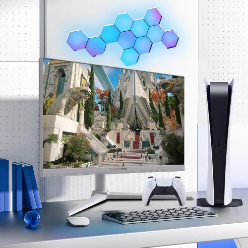 شاشة العاب جيم اون ارتيك برو GAMEON Artic Pro Series | بدقة QHD (2560x1440) | مقاس 27 انش | لوحة  IPS | استجابة 0.3 مللي ثانية | لون ابيض | معدل تحديث 180 هرتز | طراز GOA27QHD180IPS