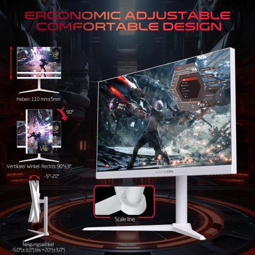 GAMEON GOA27QHD180IPS Artic Pro Series 27" QHD, 180Hz, MPRT 0.3ms, Fast IPS Gaming Monitor (Support PS5) - White GAMEON GOA27QHD180IPS Artic Pro Series 27" QHD, 180Hz, MPRT 0.3ms, Fast IPS Gaming Monitor (Support PS5) - White