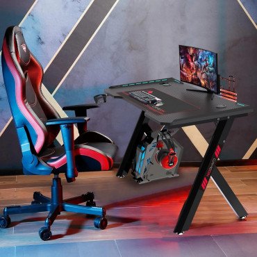 طاولة العاب جيم اون GAMEON GO-Hawksbill Series | أضواء RGB | حجم 120x60x72 سم | طراز GO-Hawksbill