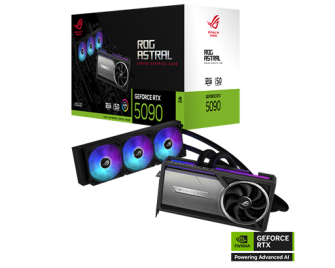 كرت شاشة اسوس روج استرال RTX 5090 تبريد مائي ROG Astral LC RTX 5090 32GB GDDR7
