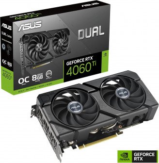 كرت شاشة اسوس دول ايفو 4060TI 8جيجابايت ASUS Dual GeForce RTX 4060 Ti O8G EVO كرت شاشة اسوس دول ايفو 4060TI 8جيجابايت ASUS Dual GeForce RTX 4060 Ti O8G EVO