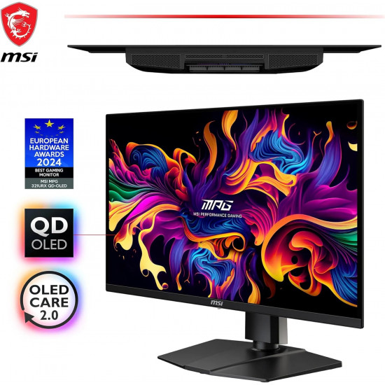 شاشة الألعاب  ام اس اي ماج   321URX QD-OLED بحجم 31.5 بوصة 4K UHD ومعدل تحديث 240 هرتز   MSI MPG 321URX QD-OLED 31.5" 4K UHD 240Hz
