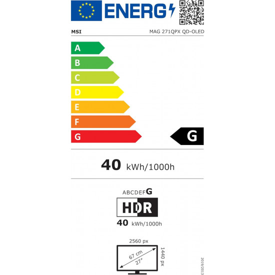 شاشة الألعاب ام اس اي ماج 271QPX QD-OLED بحجم 27 بوصة دقة WQHD معدل تحديث 360 هرتز وزمن استجابة 0.03 مللي ثانية MSI MAG 271QPX QD-OLED 27-Inch WQHD 360Hz 0.03ms شاشة الألعاب ام اس اي ماج 271QPX QD-OLED بحجم 27 بوصة دقة WQHD معدل تحديث 360 هرتز وزمن استجابة 0.03 مللي ثانية MSI MAG 271QPX QD-OLED 27-Inch WQHD 360Hz 0.03ms
