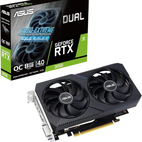 ASUS Dual GeForce RTX 3050 OC V2 8GB Graphics Card (DUAL-RTX3050-O8G-V2 ASUS Dual GeForce RTX 3050 OC V2 8GB Graphics Card (DUAL-RTX3050-O8G-V2