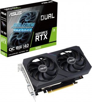 ASUS Dual GeForce RTX 3050 OC V2 8GB Graphics Card (DUAL-RTX3050-O8G-V2 ASUS Dual GeForce RTX 3050 OC V2 8GB Graphics Card (DUAL-RTX3050-O8G-V2