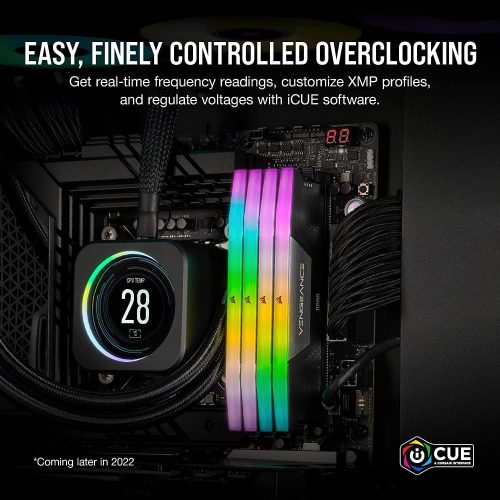 رام كورسير فينجيانس 32 جيجا 16*2 6400 هرتز, دي دي ار 5 ال سي 36 Corsair VENGEANCE RGB DDR5 RAM 32GB (2x16GB) 6400MHz