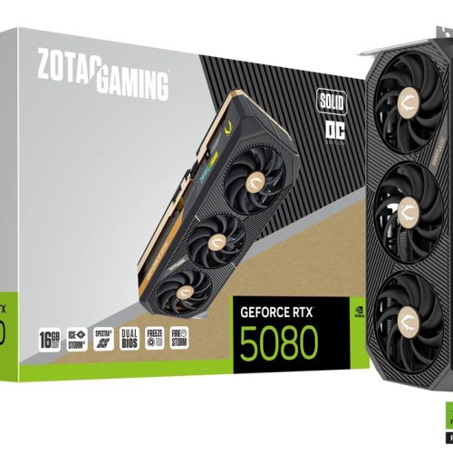 ZOTAC RTX 5080 SOLID CORE OC 16GB GDDR7 Graphics Card ZOTAC RTX 5080 SOLID CORE OC 16GB GDDR7 Graphics Card