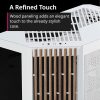 APNX V1 DualChamberMid tower White wood Case APNX V1 DualChamberMid tower White wood Case