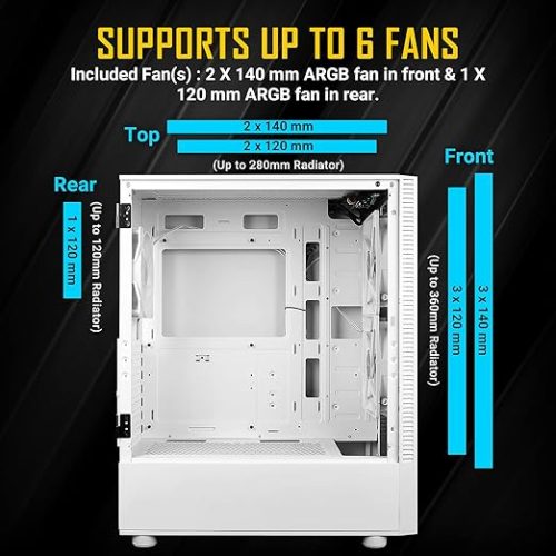 Antec NX410 Mid Tower ATX Case (White) Antec NX410 Mid Tower ATX Case (White)