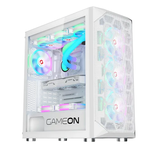 GAMEON Emperor Arctic I Series Mid Tower PC Gaming CaseWhite GAMEON Emperor Arctic I Series Mid Tower PC Gaming CaseWhite