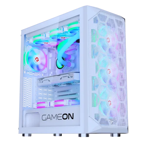 GAMEON Emperor Arctic I Series Mid Tower PC Gaming CaseWhite GAMEON Emperor Arctic I Series Mid Tower PC Gaming CaseWhite