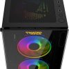 Twisted Minds Titan Glass Mid Tower Gaming CaseBlack Twisted Minds Titan Glass Mid Tower Gaming CaseBlack