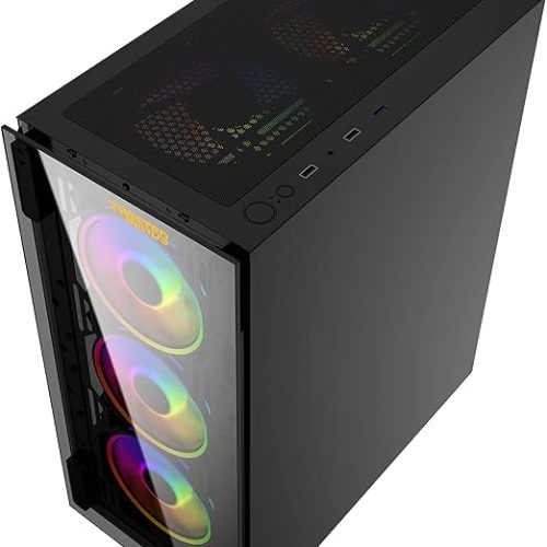 Twisted Minds Titan Glass Mid Tower Gaming CaseBlack Twisted Minds Titan Glass Mid Tower Gaming CaseBlack