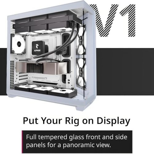 APNX V1, Dual-Chamber, Mid tower, Black Case APNX V1, Dual-Chamber, Mid tower, Black Case