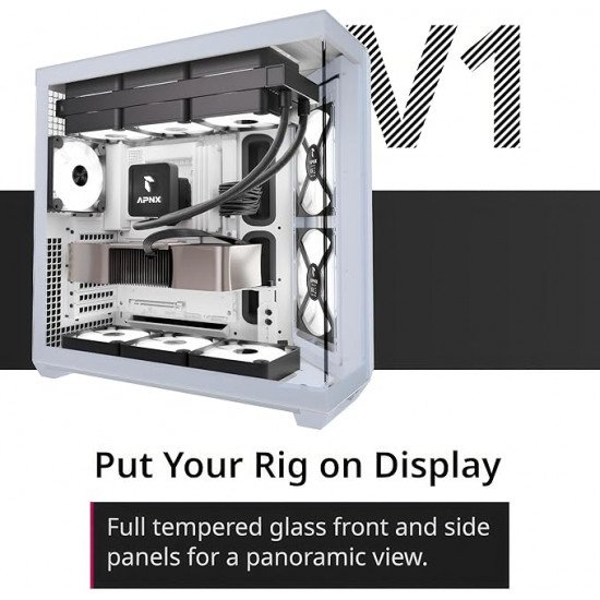 APNX V1 Dual-Chamber  Mid tower  Black Case