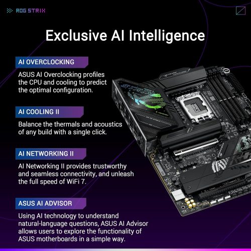 ASUS ROG STRIX Z890-F GAMING WIFI Mainboard Sockel Intel LGA 1851 ASUS ROG STRIX Z890-F GAMING WIFI Mainboard Sockel Intel LGA 1851