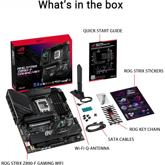ASUS ROG STRIX Z890-F GAMING WIFI Mainboard Sockel Intel LGA 1851 ASUS ROG STRIX Z890-F GAMING WIFI Mainboard Sockel Intel LGA 1851